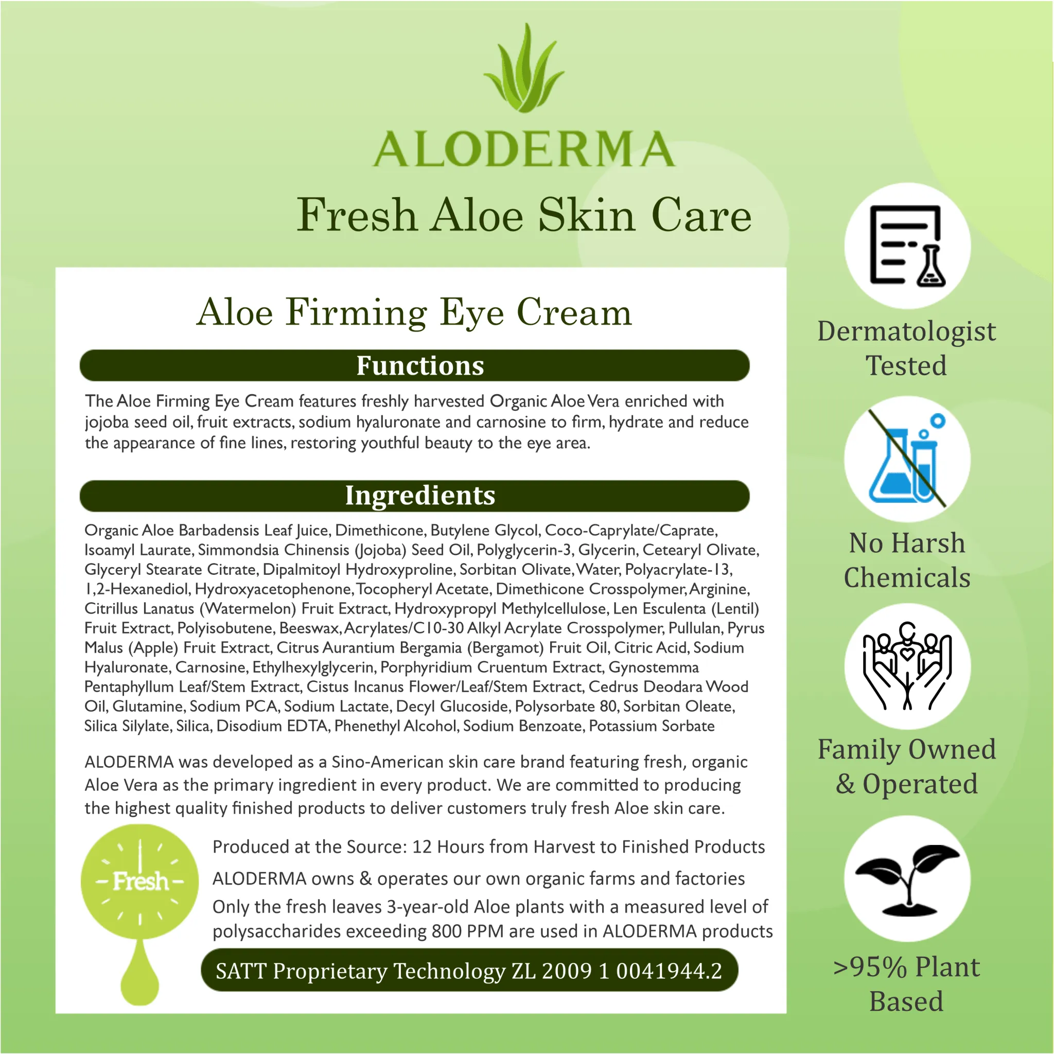 Aloe Firming Eye Cream