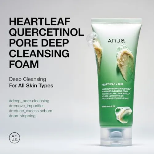 ANUA Heartleaf Quercetinol Pore Deep Cleansing Foam