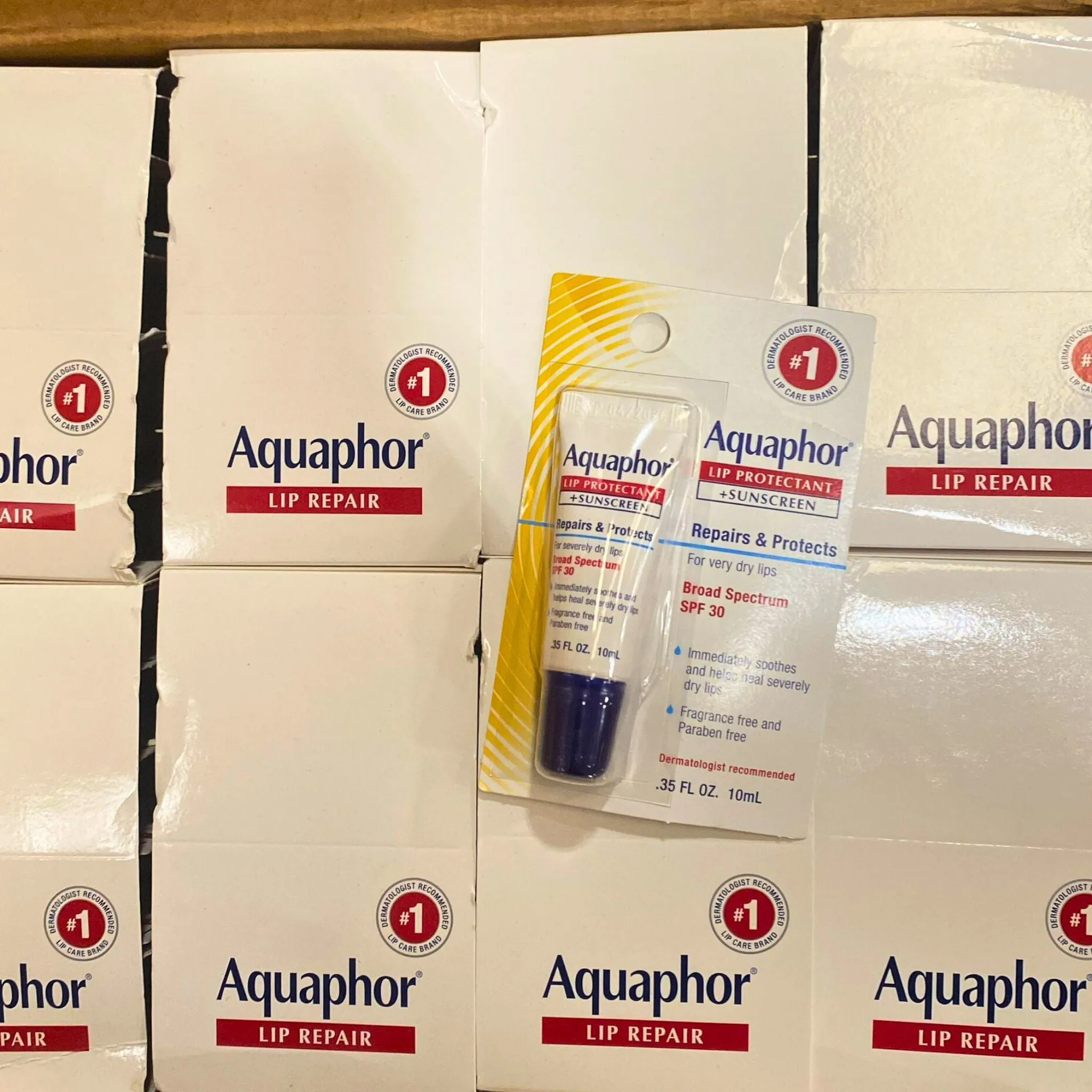 Aquaphor Lip Protectant   Sunscreen SPF 30 35OZ (48 Pcs Lot)