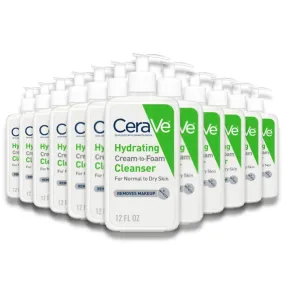 CeraVe - Hydrating, Clean-to-foam Cleanser - 12 Oz - 12 Pack