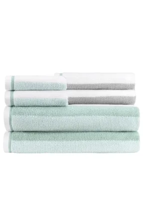 Dana 6-Piece Towel Set: Modern Stripe