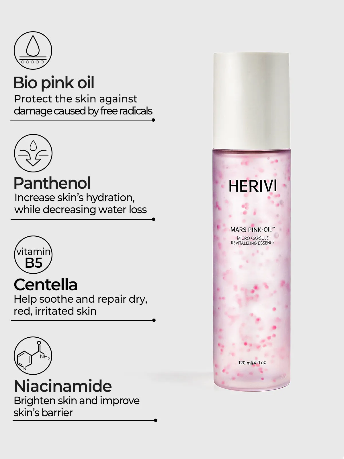 HERIVI Micro Capsule Revitalizing Essence 120 ml / 4.06 Oz