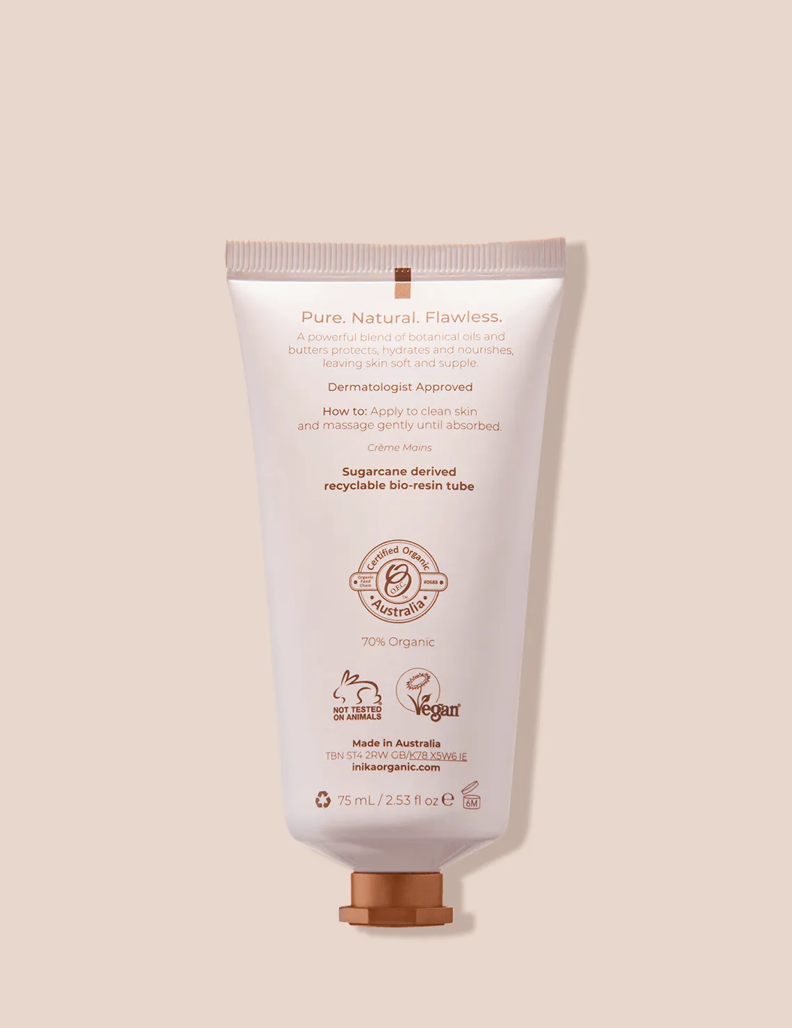 INIKA Organic Phytofuse Renew Hand Cream 75ml