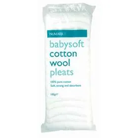 Numark Babysoft Cotton Wool Pleats 100g (A)