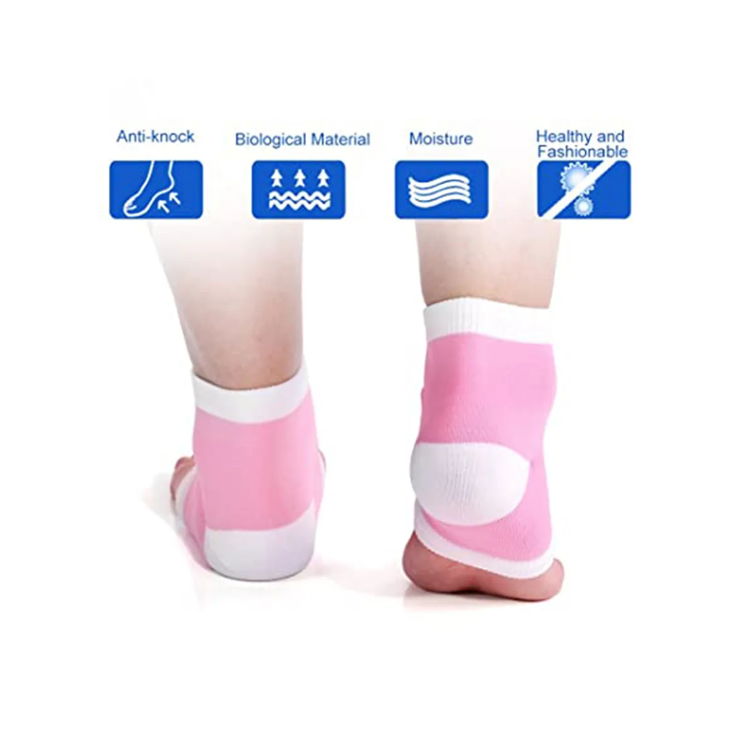 Open Toe Socks for Dry Hard Cracked Skin Moisturizing While You Sleep.