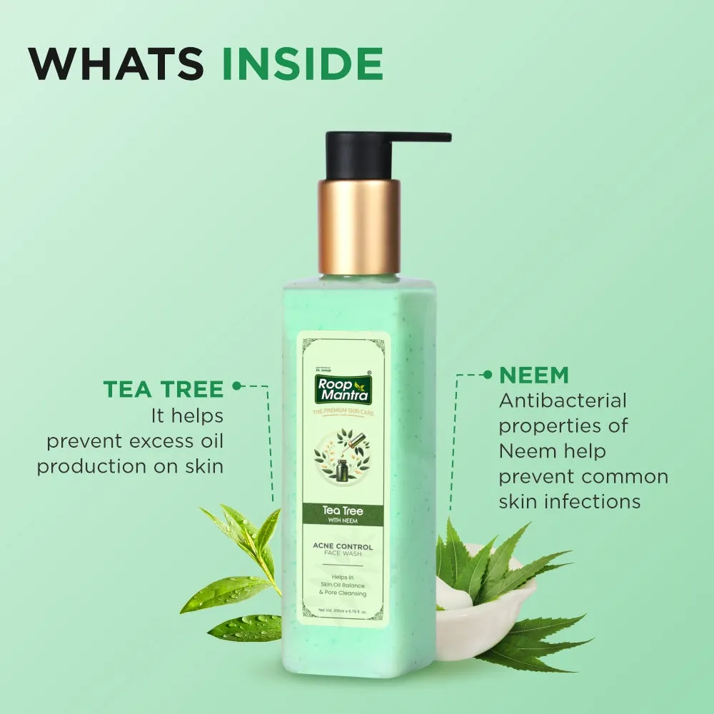 Roop Mantra Tea Tree Acne Control Face Wash - 200ml