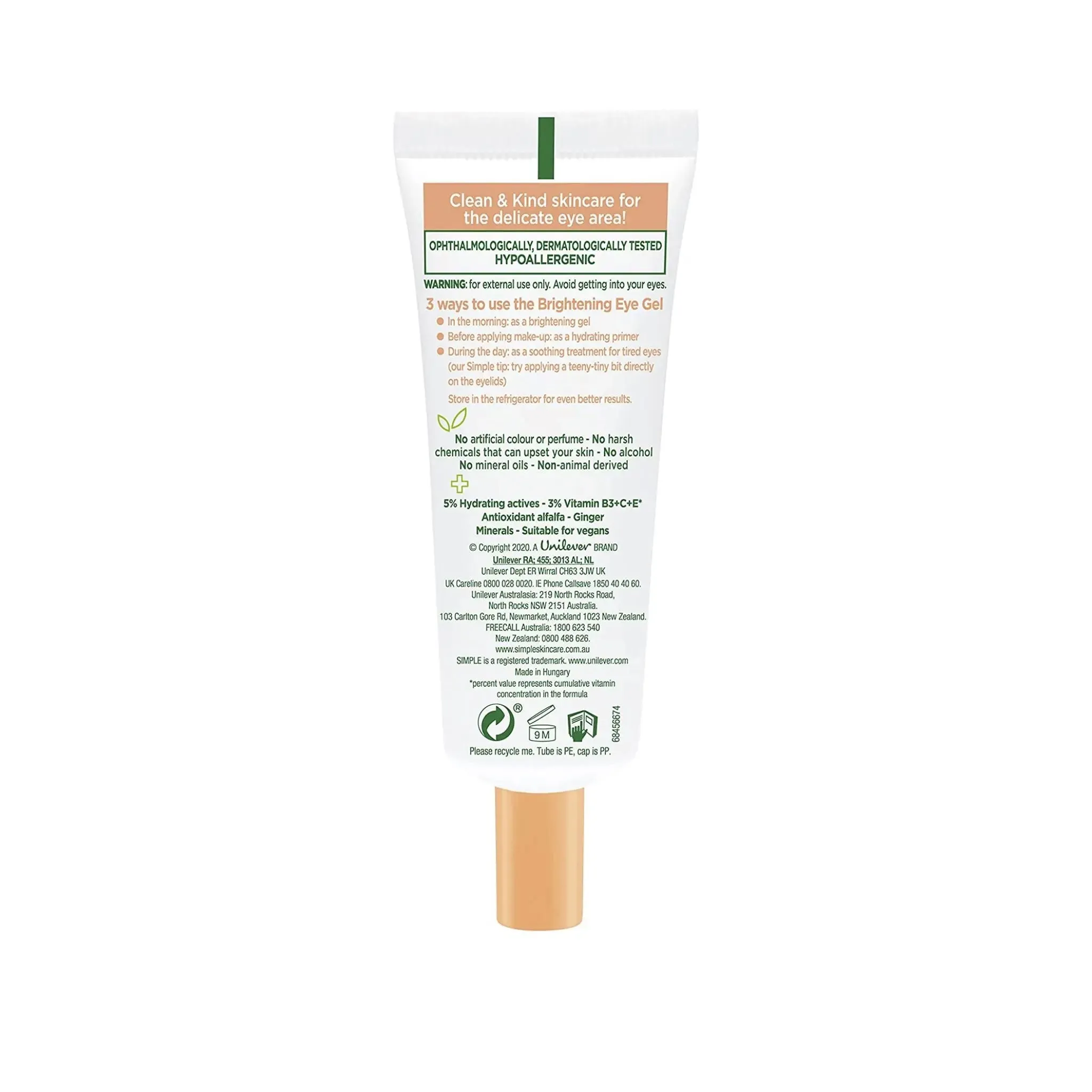 Simple Protect 'n' Glow Brightening Eye Gel 25ml