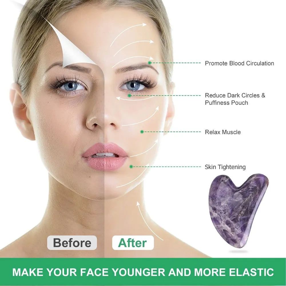 TheSeeke Amethyst Gua Sha Facial Sculpting Board