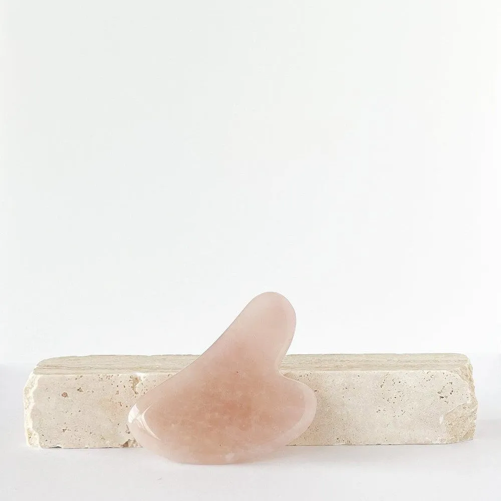 TheSeeke Rose Quartz Guasha Facial Sculpting Board